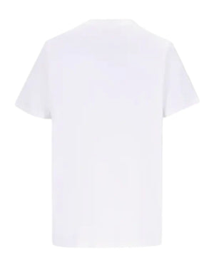 Moncler Printed and Embossed White Logo T-shirt