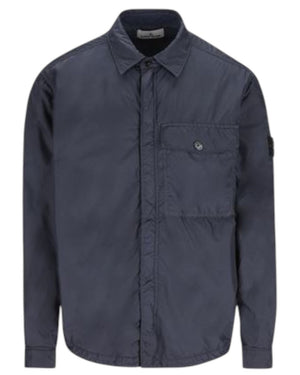 Stone Island Crinkle Reps Navy Overshirt