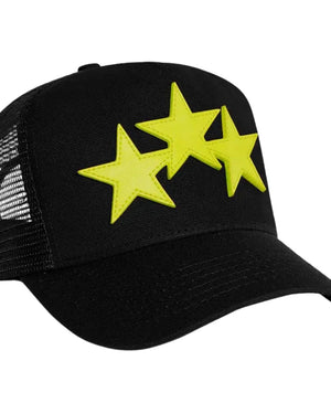 Amiri Yellow Logo Hats Mens