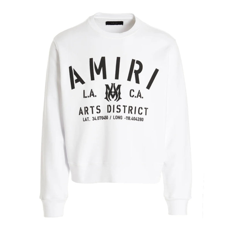 Amiri Amiri Stencil Logo White Sweatshirt — buy online at Garment Vault