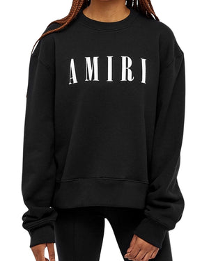 Amiri Bold Core Logo Black Sweatshirt XS