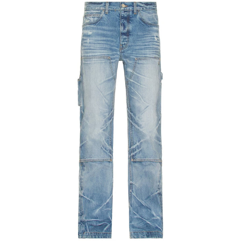 Amiri Amiri Straight Fit Carpenter Faded Indigo Blue Jeans — buy online at Garment Vault