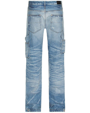 Amiri Straight Fit Carpenter Faded Indigo Blue Jeans W31 L32 / 32L