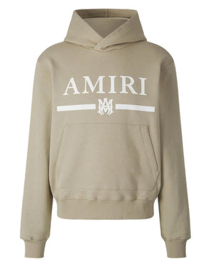 Amiri MA Bar Logo Beige Hoodie XS