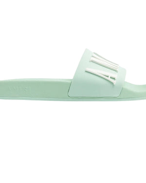 Amiri Sage Green Pool Sliders UK 4