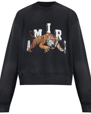Amiri Vintage Tiger Black Sweatshirt M