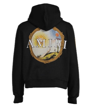 Amiri Lanscape Frame Design Black Hoodie S