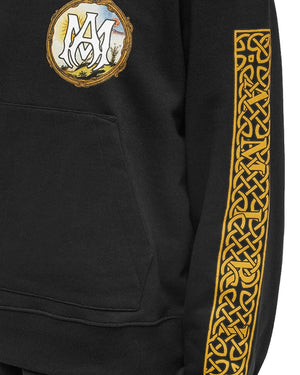 Amiri Lanscape Frame Design Black Hoodie S