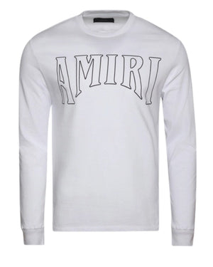 Amiri Sun Logo Long Sleeve White T-Shirt S