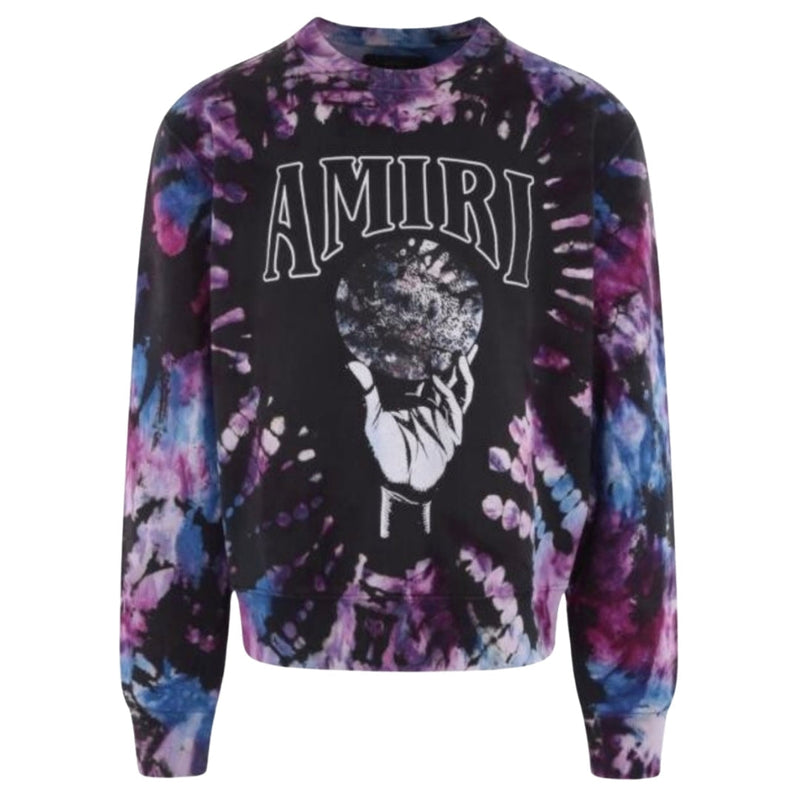 Amiri Amiri Crystal Ball Tie Dye Purple Sweatshirt — buy online at Garment Vault