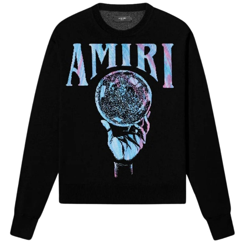 Amiri Amiri Crystal Ball Design Black Knitted Jumper — buy online at Garment Vault