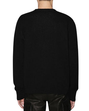 Amiri Crystal Ball Design Black Knitted Jumper M