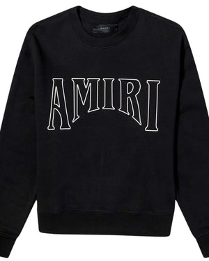 Amiri Sun Graphic On Back Black Sweatshirt XS