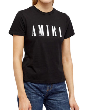 Amiri Large Brand Logo Black T-Shirt XXS