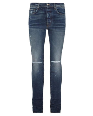 Amiri Slim Fit Slash Deep Classic Blue Denim Jeans W30 L32 / 32L