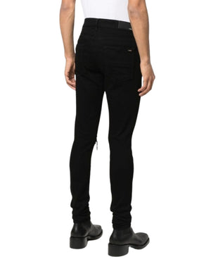 Amiri Slim Fit Broken Ripped Black Denim Jeans W30 L32 / 32L