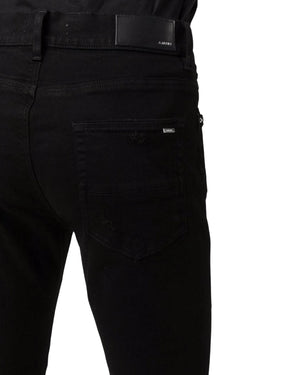Amiri Slim Fit Broken Ripped Black Denim Jeans W30 L32 / 32L