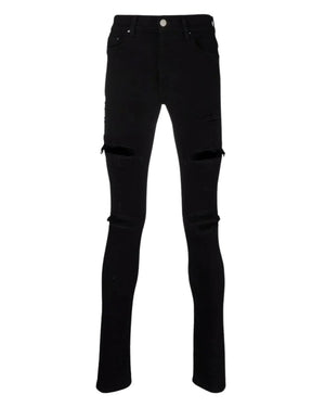 Amiri Slim Fit Thrasher Plus Black Denim Jeans - Style Centre Wholesale