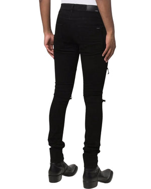 Amiri Slim Fit Thrasher Plus Black Denim Jeans - Style Centre Wholesale