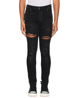 Amiri Slim Fit Thrasher Plus Aged Black Denim Jeans W30 L32 / 32L