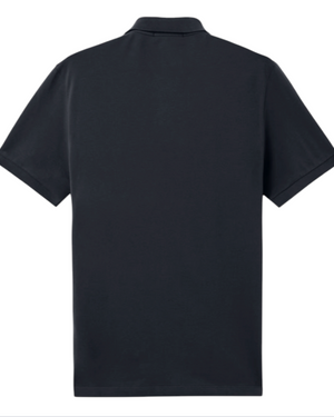 Stone Island Organic Cotton Elastane Pique Navy Polo Shirt