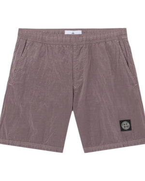 Stone Island Nylon Purple Grey Shorts