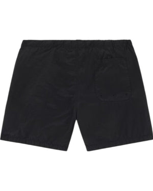 Stone Island Crinkled Nylon Black Swim Shorts