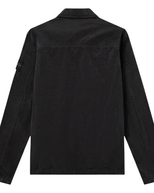 Stone Island Nylon Metal Zip-Up Black OVershirt