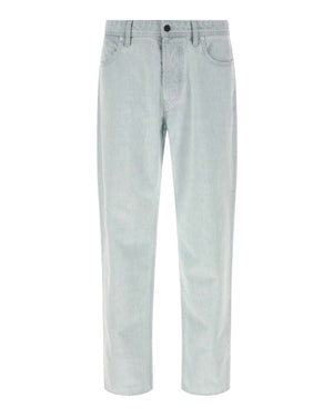 Stone Island Light Blue Straight Jeans