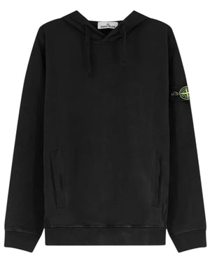 Stone Island Organic Cotton Black Hoodie