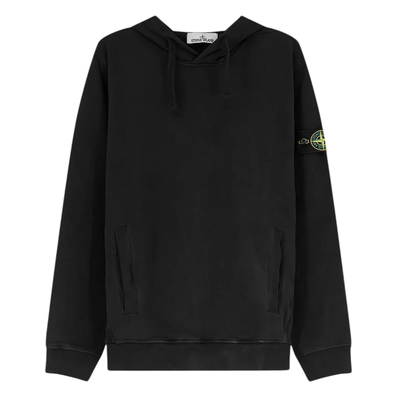 Stone Island Stone Island Organic Cotton Black Hoodie — buy online at Garment Vault