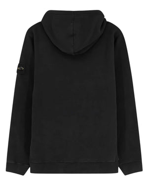 Stone Island Organic Cotton Black Hoodie