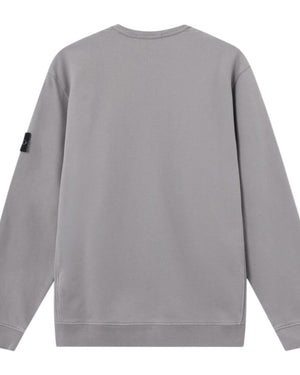 Stone Island Brushed Organic Cotton Grey Sweatshirt