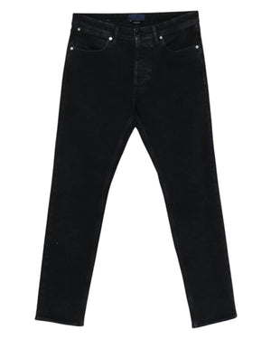 Stone Island Stretch Black Denim Rinsed Slim Jeans