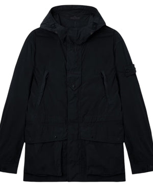 Stone Island Nylon Smerigliato Ghost Black Parka Jacket