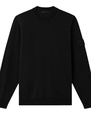 Stone Island Light RWS Pure Wool Ghost Black Sweatshirt