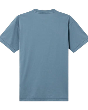 Stone Island Compass Patch Logo Steel Blue T-shirt