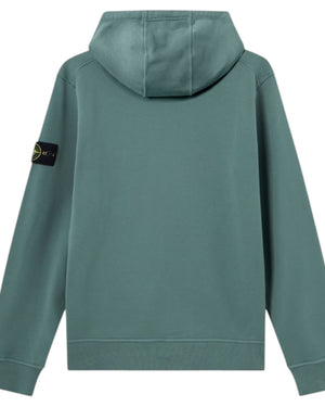 Stone Island Organic Cotton Ocean Green Hoodie