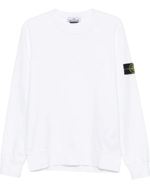 Stone Island White Sweatshirt
