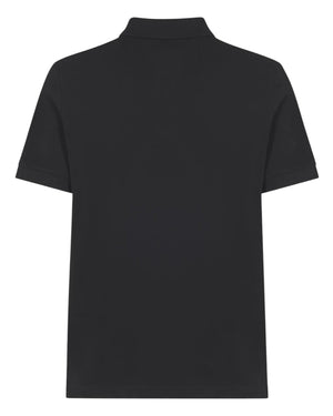 Stone Island Black Cotton Polo
