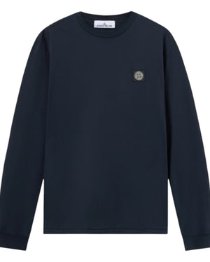Stone Island Long Sleeve Slim Fit Navy T-Shirt