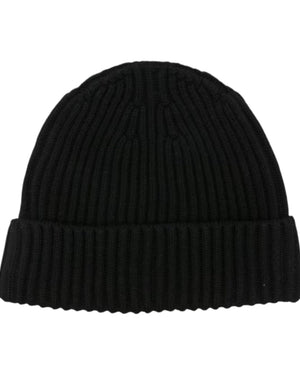 Stone Island Black Beanie