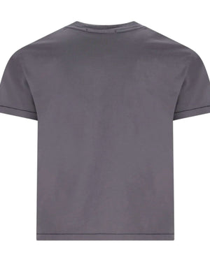 Stone Island Compass Patch Logo Dark Charcoal Grey T-shirt