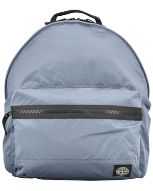 Stone Island Coated Nylon Metal In Econyl Avio Blue Backpack