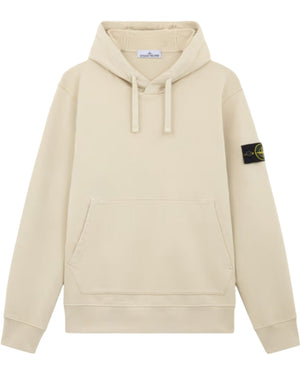 Stone Island Organic Cotton Ivory Hoodie