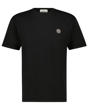 Stone Island Logo Patch Black T-Shirt