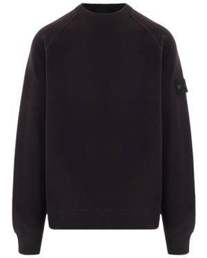 Stone Island Ghost Fleece Black Sweatshirt