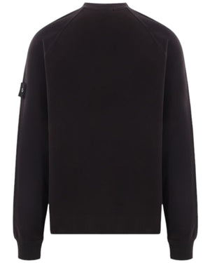 Stone Island Ghost Fleece Black Sweatshirt