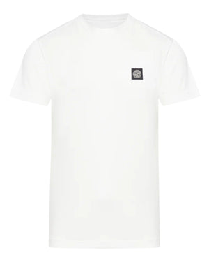 Stone Island White Logo Patch T-Shirt