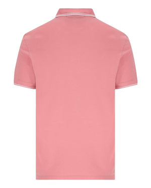 Stone Island Pique Cotton Oleander Pink Polo Shirt